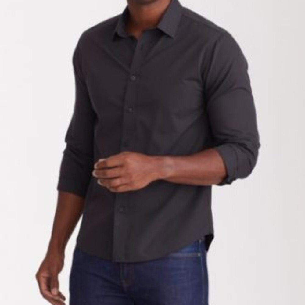 UNTUCKit Wrinkle-Free Black Stone Shirt